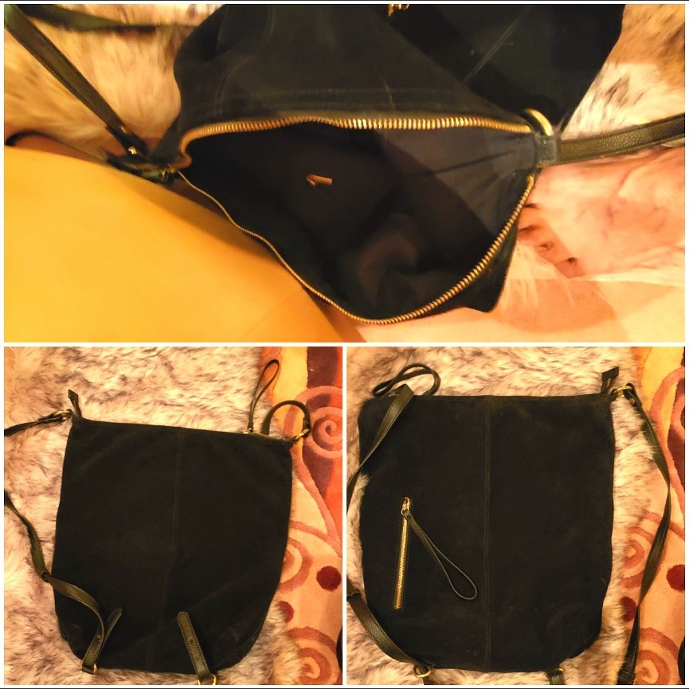 BLACK AND GOLD CROSSBODY